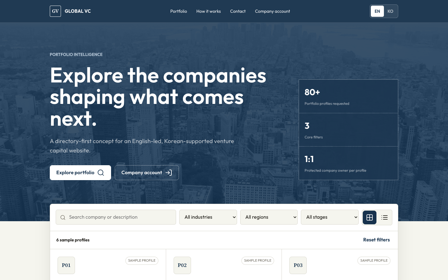 Option B Portfolio Intelligence 데스크톱 검수 화면